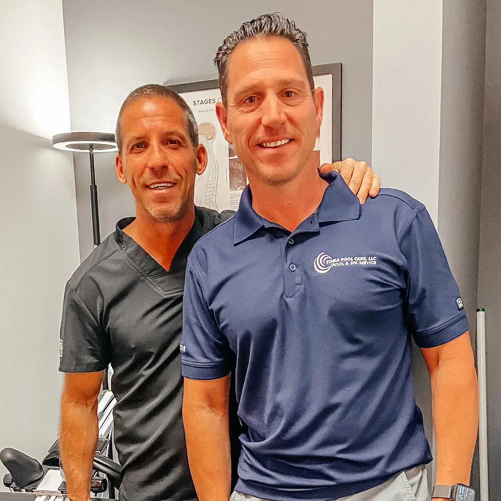 Lou Tobia with Dr. Ryan Alter