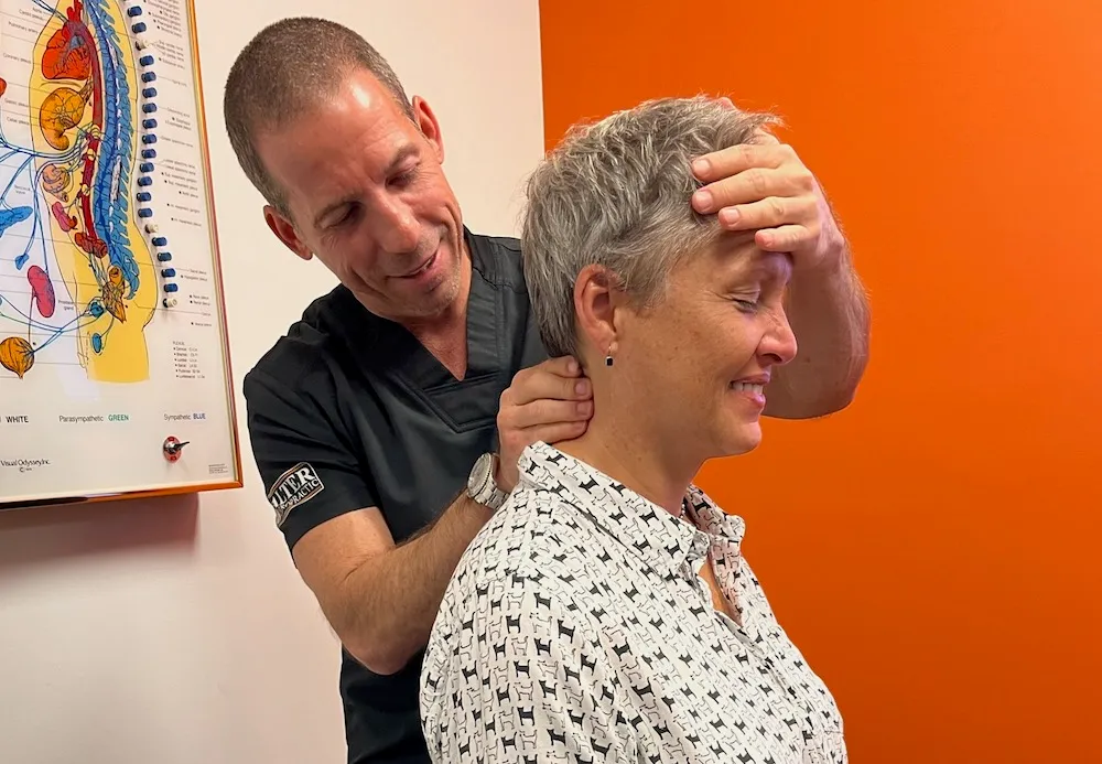 old woman had a whiplash after accident